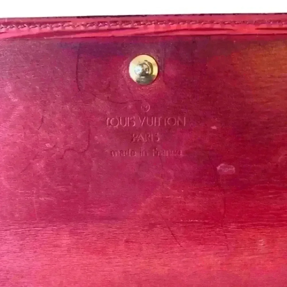 LV Louis Vuitton Red Epi Wallet - Picture 4 of 12